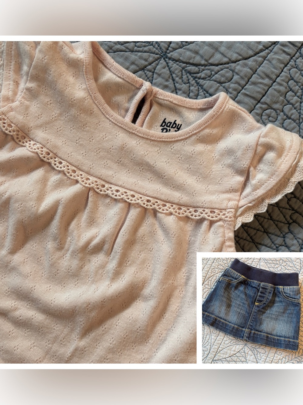 🐷 TODDLER ONESIE AND DENIM SKORT BUNDLE!